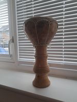 Vintage Wooden Djembe Goblet Drum