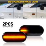 Pair Dynamic LED Side Indicator Smoke Turn Signal Light For FORD SEAT SKODA VW