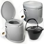 5L PORTABLE TOILET COMPACT POTTY LOO CAMPING CARAVAN PICNIC FISHING FESTIVALS