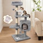Large Cat Tree Activity Centre Scratching Post For Adult Cats Climbing Tower UK