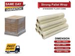 STRONG CLEAR PALLET WRAP STRETCH SHRINK WRAP  CLING FILM 500MM-250M  1.80KG-25MU