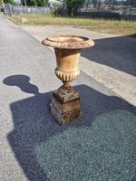 Antique Victorian Decorative  Cast Iron Garden Urn.