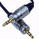 HQ OFC 3.5mm Stereo Jack Plug to Jack Plug Lead iPod MP3 iPhone to CAR AUX 1m