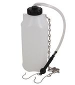 BRAKE & CLUTCH FLUID BLEEDING BOTTLE 1 litre with hanging chain & nipple adaptor