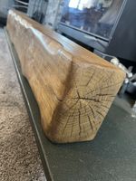 HAND CRAFTED 4”x8” RUSTIC SOLID WOOD MANTEL BEAM Log Burner MEDIUM OAK FIREPLACE