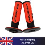 Pro Grip 801 Dual Density Half Waffle Grips Red MX Motocross Off-Road