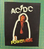 AC/DC  Powerage Large Size  Printed Sew On Back Patch  Officially Licensed