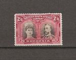 RHODESIA 1910/13 SG 156 2s6d Sepia & Deep Crimson "Kings Extra Curl" MINT CERT