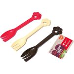 Rosewood Pet Food Plastic Feeding Fork Assorted Colours 1 Piece