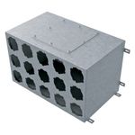 Blauberg BlauFast 90mm 15 Port Insulated Metal Radial Duct Manifold Box 200mm