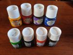 Job Lot Pebeo Porcelaine & Ceramic Paints 4x Waterbased 4x Solvent-based