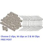 Green house W and Z Clips PACKS or SINGLES Glass Glazing Overlap - SPARE PARTS.