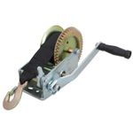 2000LB Hand Strap Winch Boat Caravan Trailer Marine Puller Hoist Gear TE826