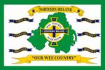 5ft x 3ft Northern Ireland Football Our Wee Country GAWA White Flag Banner