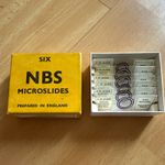 N.B.S. Microslides. Prepared Glass Slides. Set 6/L Freshwater Organisms