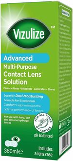 Vizulize All in One Superior  All Contact Lenses  Cleaning Solution 360ml