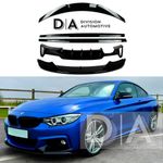 BMW 4 SERIES F32 F33 F36 GLOSS BLACK M PERFORMANCE BODY KIT SPOILER DIFFUSER LIP