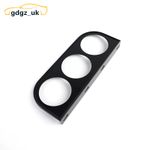 2" Car Triple 3 Hole Dashboard Gauge Holder Car Meter Panel Mount Bracket Black
