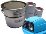 1 Liter Set 2K Car Paint geeignet für Porsche Blue Baby Blue Acrylic Shiny Lack
