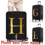 Personalised Custom Name Travel Suitcase Trolley Cover Luggage Protective Cover