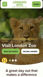 ZSL London Zoo - 3 Adult Entry Tickets Total RRP GBP 102 