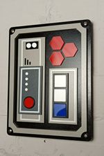 Science fiction inspired inspired 3D Door Control Panel - Scifi prop replica