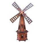 Windmill Garden Patio New Handmade 67inch - 170cm Led Outdoor Family Gift Wooden