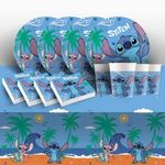 Lilo and Stitch Party Pack Kids Kit Set Plates Napkins Cups Tablecover Tableware