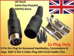8 Pin Din Plug for Kenwood Commodore & Sega  262º U Din S-Video Plug DIN 41524