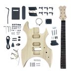 DIY Electric Guitar Kit - 24 fret 25.5 inch Guitar Body Mahogany Neck