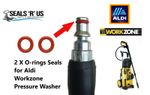 Aldi Workzone Pressure Washer Quick Release Hose Male End 2 O-Rings Rubber Seals