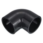 UPVC Pipe Fitting Elbow 75mm Socket 90 Degree Adapter Connector Gray