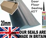 20mm GARAGE DOOR HEAVY DUTY FLOOR MOUNT THRESHOLD WEATHER SEAL DRAUGHT EXCLUDER