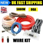New 5000Watt Complete 0 GAUGE Car Amp Audio Amplifier Wiring Kit Cable Subwoofer