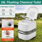 Portable Toilet Porta Potti Large 24L Caravan Motorhome Camping Camper Loo