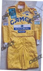 Ayrton Senna 1987 Lotus Embroidered patches Suit