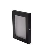 A4 Black Powder Coated Mains LED Menu Case