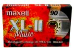 MAXELL XL-II 90 MINUTES BLANK TYPE 2 CHROME AUDIO CASSETTE TAPE - NEW & SEALED