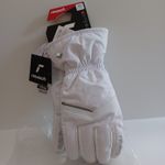 Reusch Marisa white & black Ski Gloves - Adults, Size L, 8. Windproof insulated.