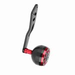 CNC Reel Handle For Baitcasting Reel Black Red