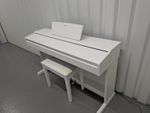 Yamaha Arius YDP-145 digital piano and stool in satin white finish stock #26400
