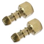 1/4" LPG FULHAM NOZZLE x 2 FEMALE BSP THREAD FOR 8mm BORE PROPANE GAS PIPE
