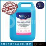 MILTON STERILISING FLUID DISINFECTANT LIQUID 5L FOR HOME PROFESSIONAL USE NEW