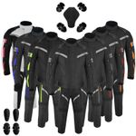 Motorcycle CE Armoured Waterproof Jacket & Trousers Motorbike Riding Suit Men
