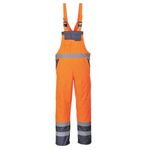 Portwest Hi-Vis Breathable Contrast Rain Bib and Brace Waterproof S488