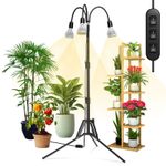 SANSI 90W LED Grow Light With Tripod Stand for Indoor Tall Plants Growing Lamp