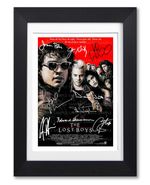 THE LOST BOYS MOVIE CAST SIGNED POSTER PRINT PHOTO AUTOGRAPH GIFT FILM 1987