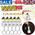 Seagull Mine Keychain,Button with Sound Rechargeable Keyboard Clicker Fidget Toy