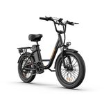 URLIFE Electric Bike 250W 48V13AH  20" x 3.0 Fat Tire Commuting E-Bike UK
