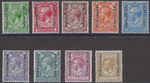 SG 73-82 Bechuanaland 1913-24. 1/2d - 1/-. Set of 9. Mounted mint. CAT £70
